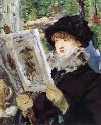 Edouard Manet La Lecture de l-Illustre France oil painting artist